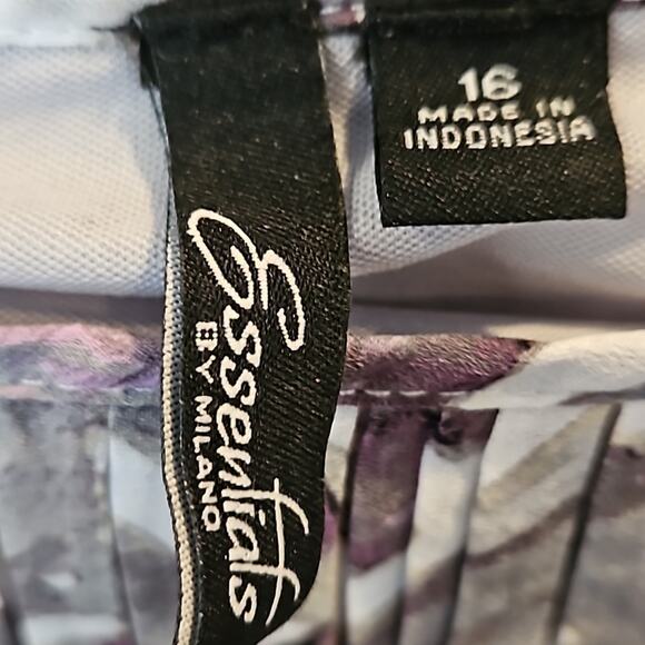 ESSENTIALS Strappy Pleated Layer Dress size 16 - Picture 3 of 7